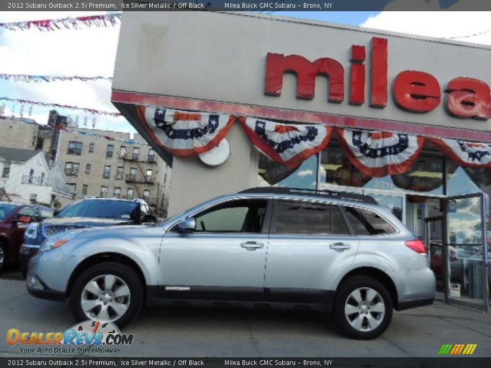 2012 Subaru Outback 2.5i Premium Ice Silver Metallic / Off Black Photo #4