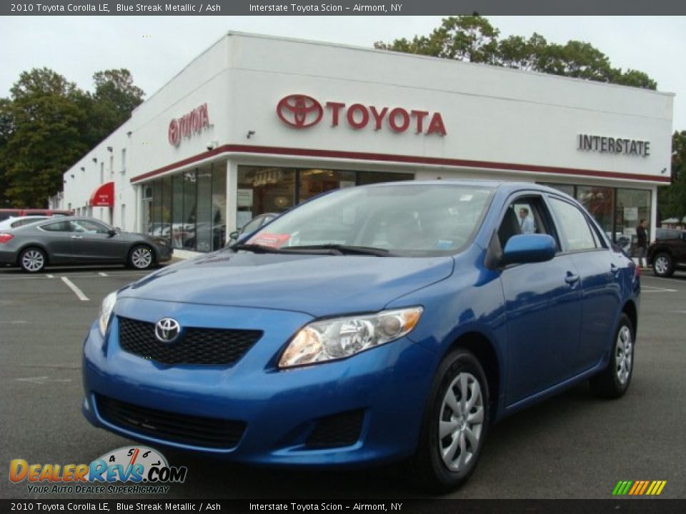 2010 Toyota Corolla LE Blue Streak Metallic / Ash Photo #1