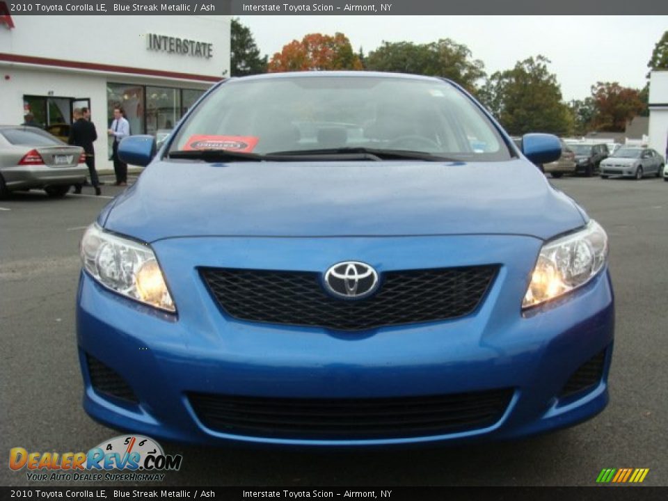 2010 Toyota Corolla LE Blue Streak Metallic / Ash Photo #2