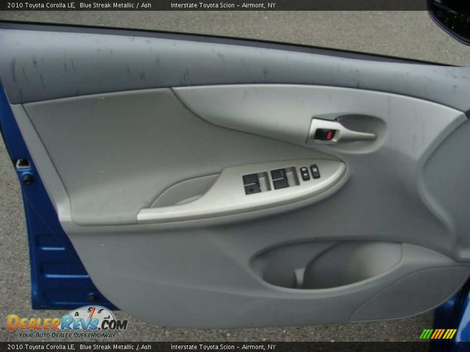 2010 Toyota Corolla LE Blue Streak Metallic / Ash Photo #8