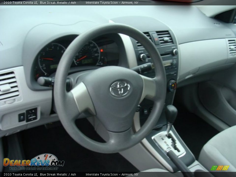 2010 Toyota Corolla LE Blue Streak Metallic / Ash Photo #9