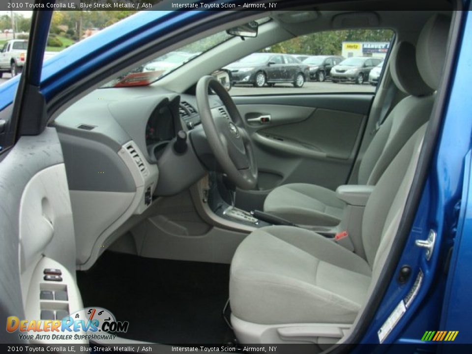 2010 Toyota Corolla LE Blue Streak Metallic / Ash Photo #10