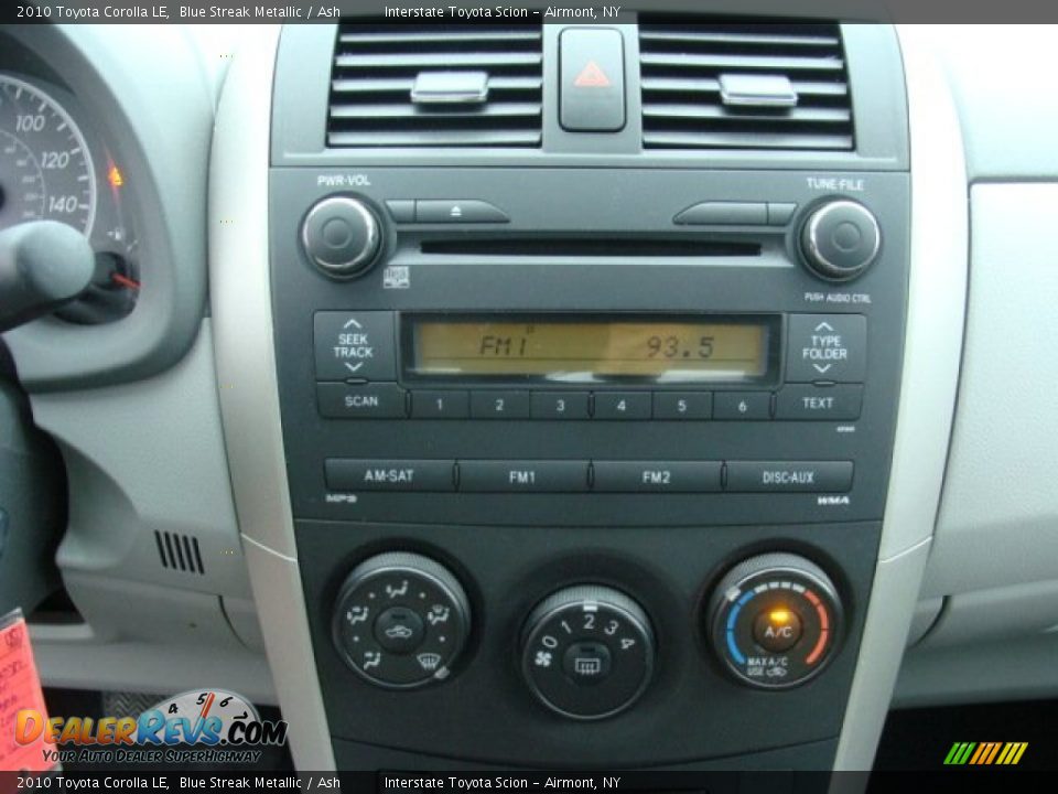 2010 Toyota Corolla LE Blue Streak Metallic / Ash Photo #14