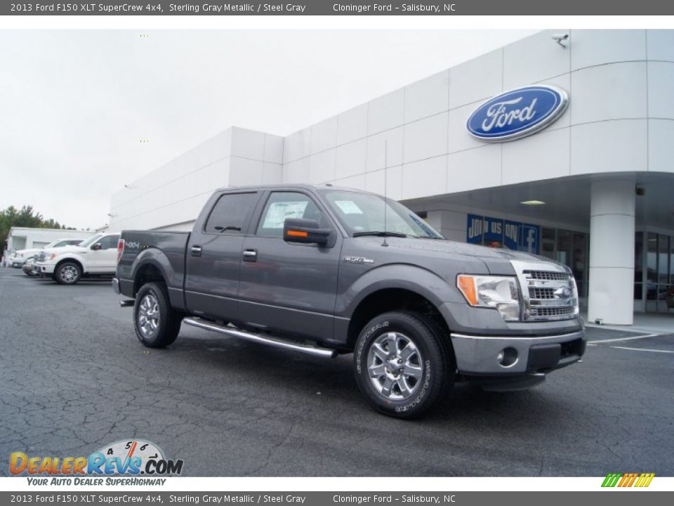 2013 Ford F150 XLT SuperCrew 4x4 Sterling Gray Metallic / Steel Gray Photo #1