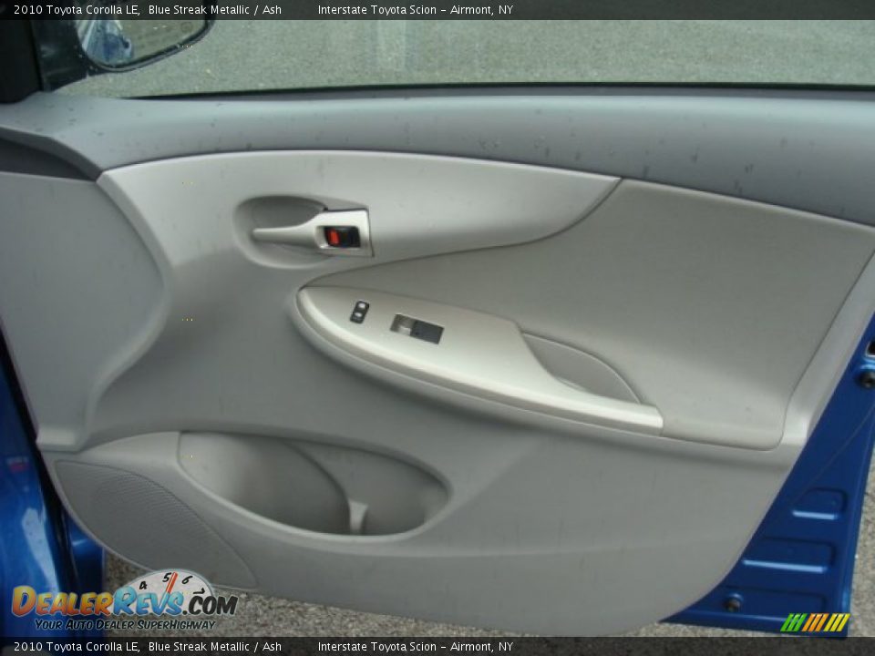 2010 Toyota Corolla LE Blue Streak Metallic / Ash Photo #19