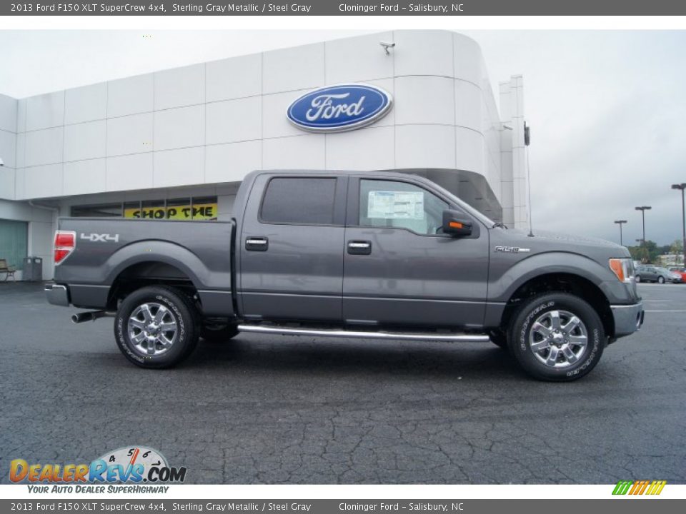 2013 Ford F150 XLT SuperCrew 4x4 Sterling Gray Metallic / Steel Gray Photo #2