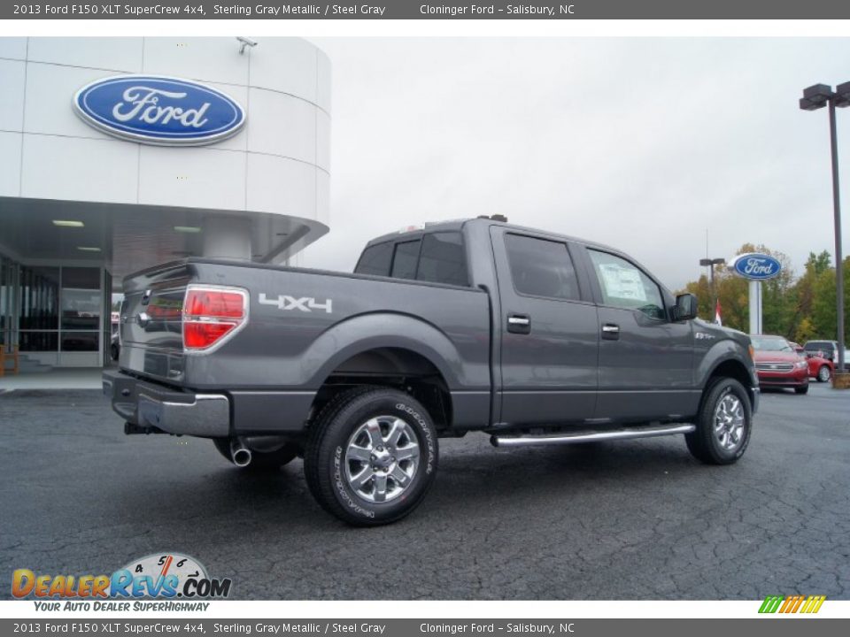 2013 Ford F150 XLT SuperCrew 4x4 Sterling Gray Metallic / Steel Gray Photo #3