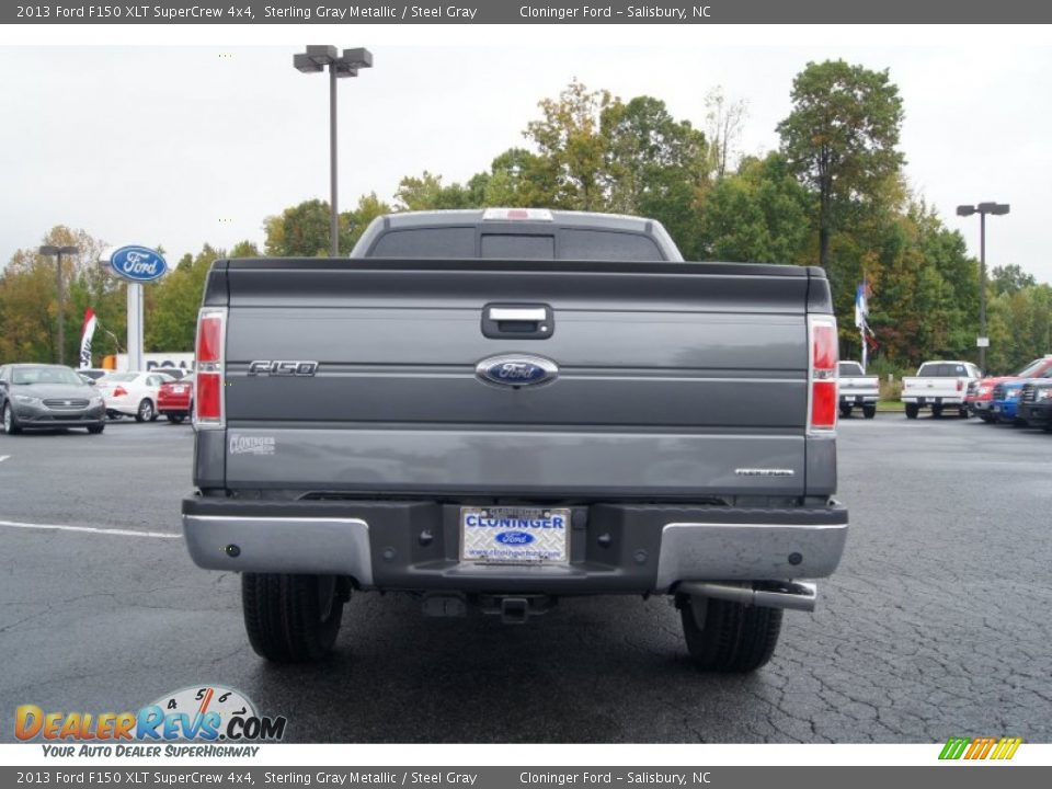 2013 Ford F150 XLT SuperCrew 4x4 Sterling Gray Metallic / Steel Gray Photo #4