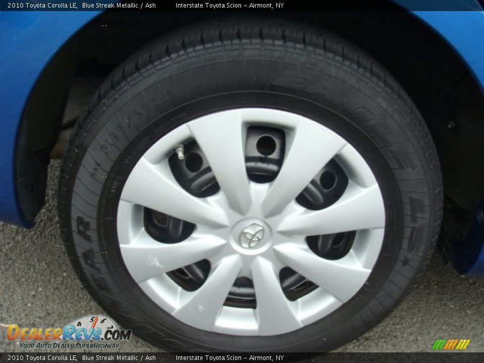 2010 Toyota Corolla LE Blue Streak Metallic / Ash Photo #22