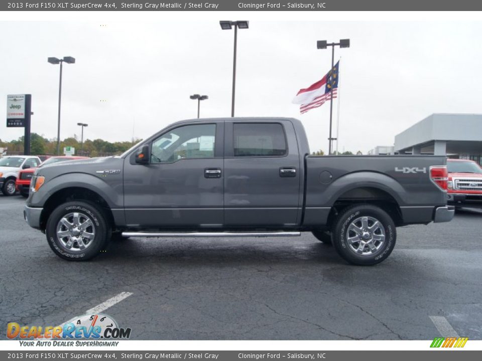 2013 Ford F150 XLT SuperCrew 4x4 Sterling Gray Metallic / Steel Gray Photo #5