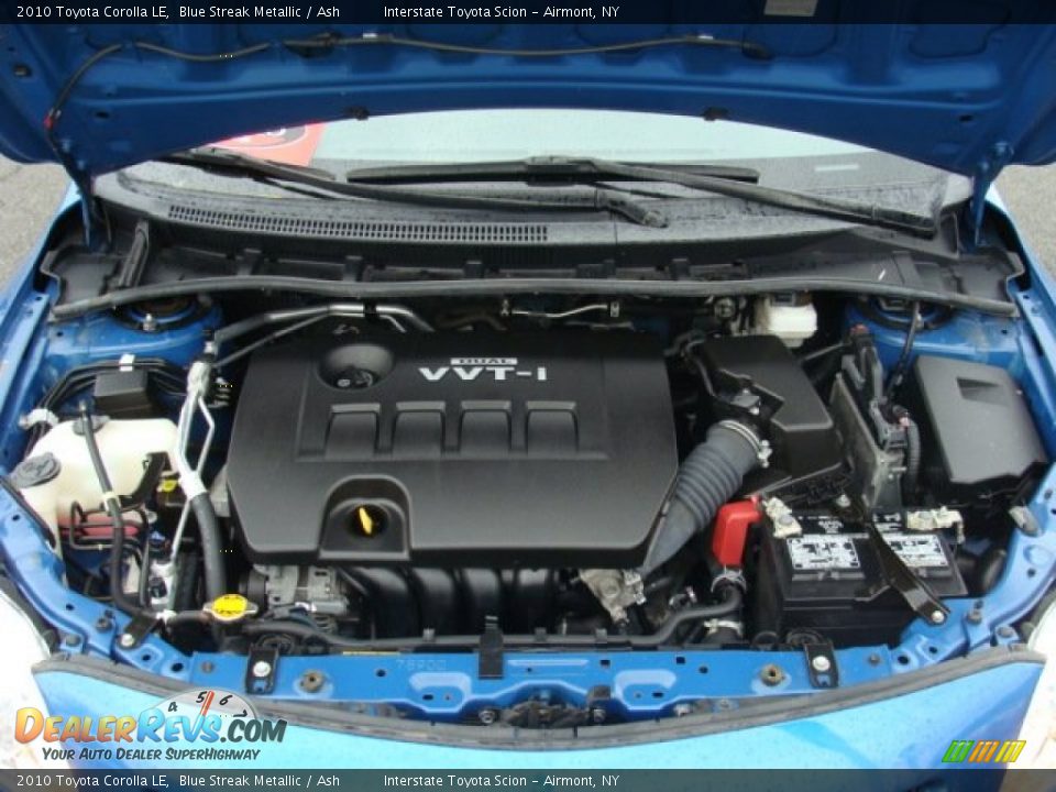 2010 Toyota Corolla LE Blue Streak Metallic / Ash Photo #24