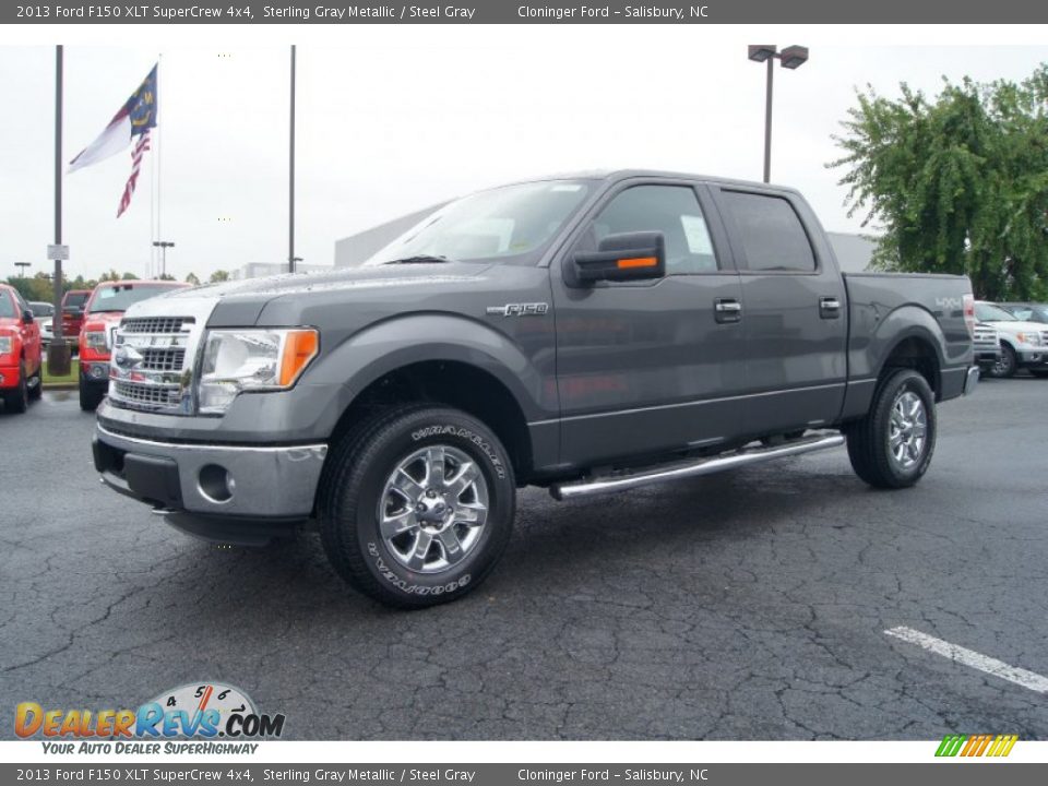 2013 Ford F150 XLT SuperCrew 4x4 Sterling Gray Metallic / Steel Gray Photo #6