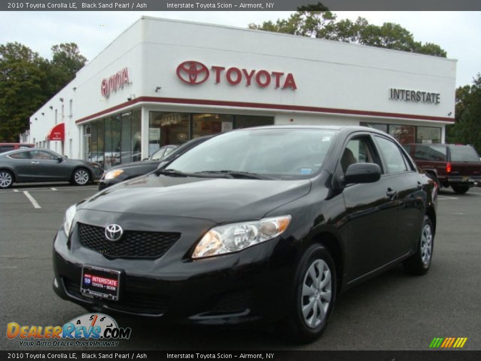 2010 Toyota Corolla LE Black Sand Pearl / Ash Photo #1
