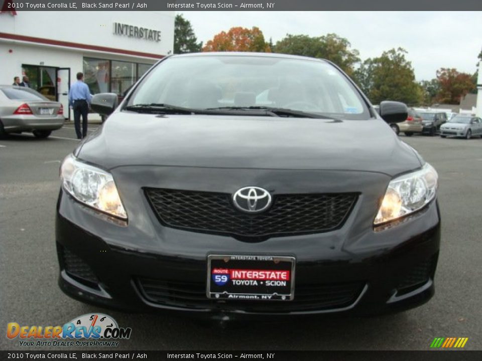 2010 Toyota Corolla LE Black Sand Pearl / Ash Photo #2