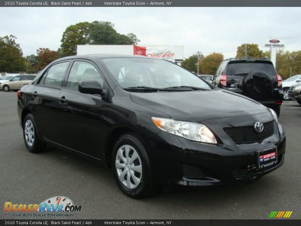 2010 Toyota Corolla LE Black Sand Pearl / Ash Photo #3