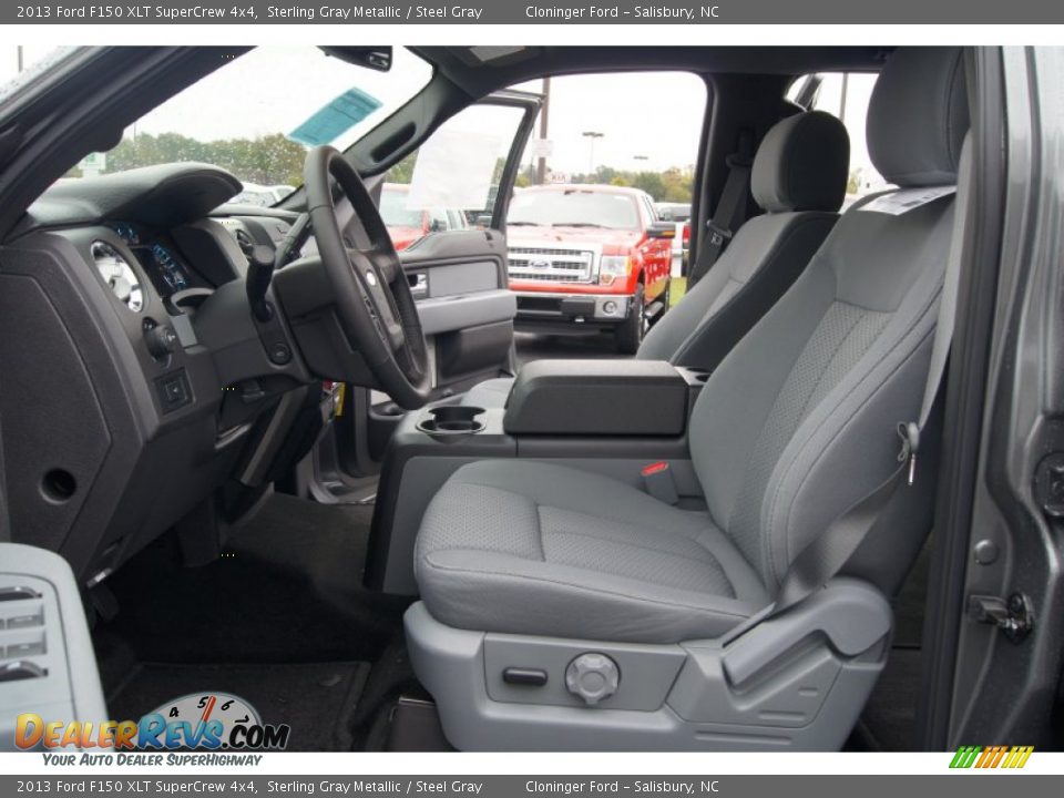 2013 Ford F150 XLT SuperCrew 4x4 Sterling Gray Metallic / Steel Gray Photo #10