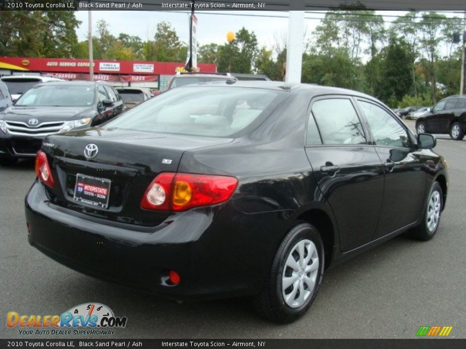 2010 Toyota Corolla LE Black Sand Pearl / Ash Photo #4