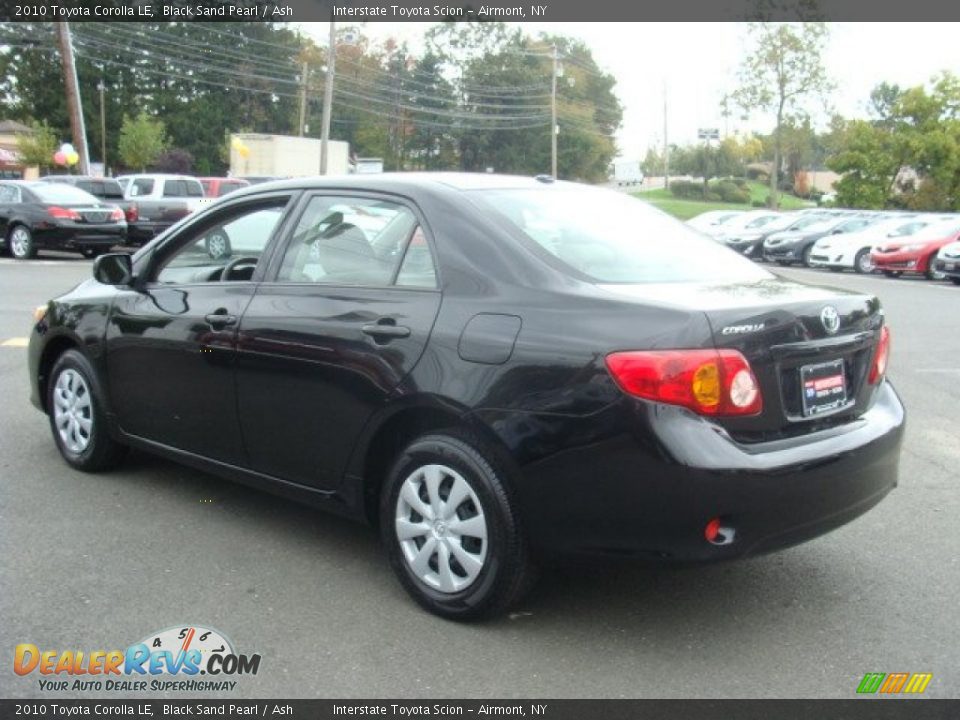 2010 Toyota Corolla LE Black Sand Pearl / Ash Photo #6