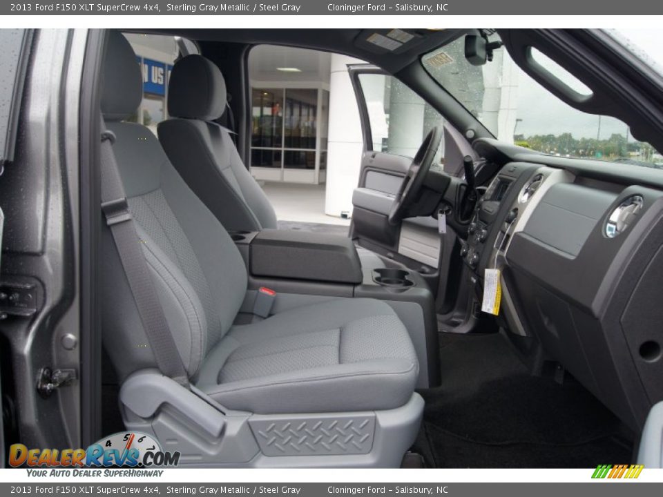 2013 Ford F150 XLT SuperCrew 4x4 Sterling Gray Metallic / Steel Gray Photo #13