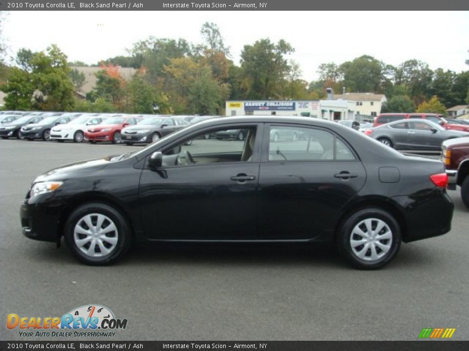 2010 Toyota Corolla LE Black Sand Pearl / Ash Photo #7