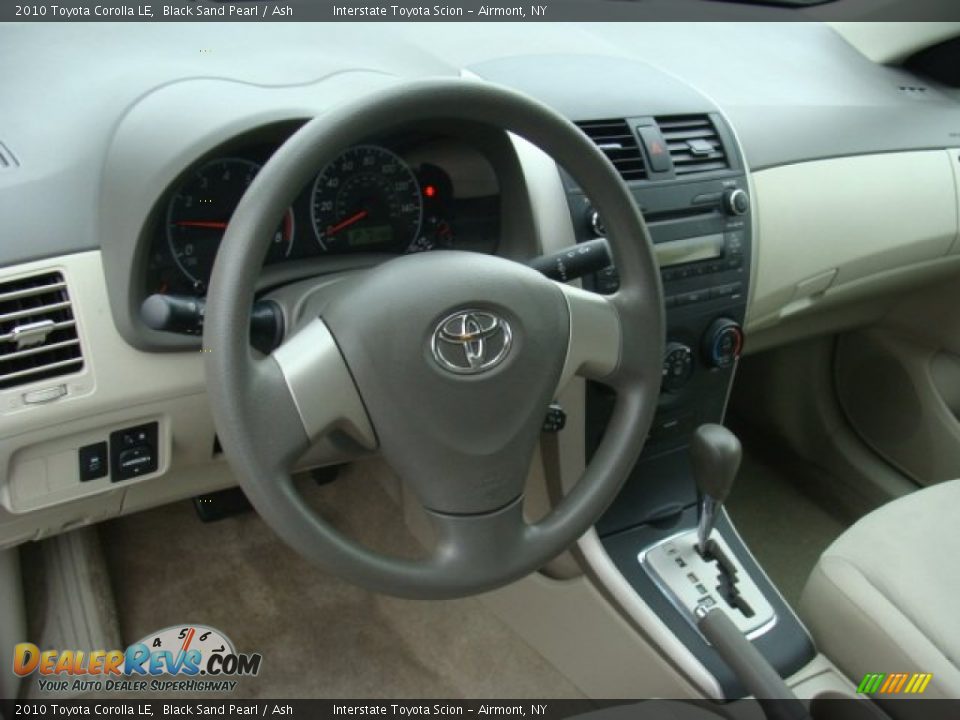 2010 Toyota Corolla LE Black Sand Pearl / Ash Photo #10