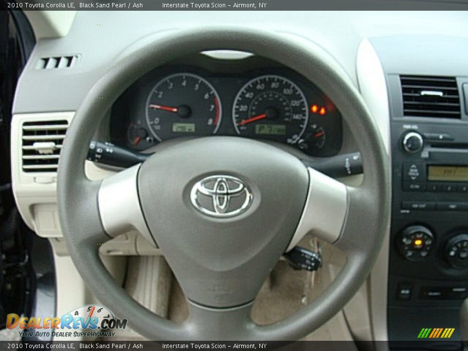 2010 Toyota Corolla LE Black Sand Pearl / Ash Photo #13