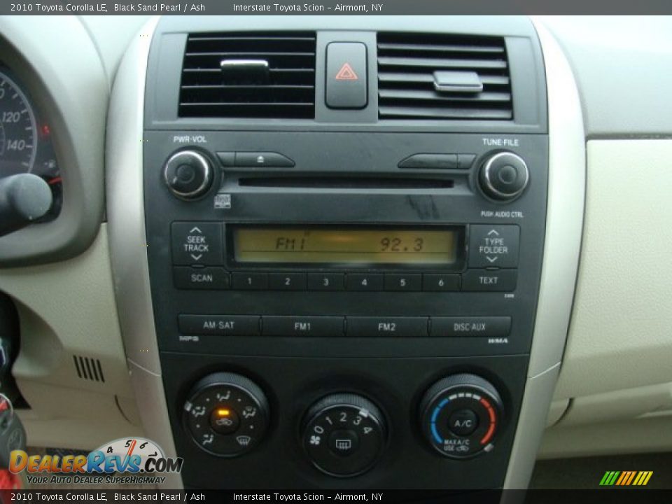 2010 Toyota Corolla LE Black Sand Pearl / Ash Photo #15