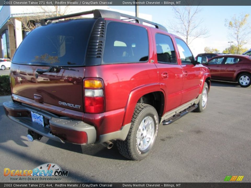 2003 Chevrolet Tahoe Z71 4x4 Redfire Metallic / Gray/Dark Charcoal Photo #5