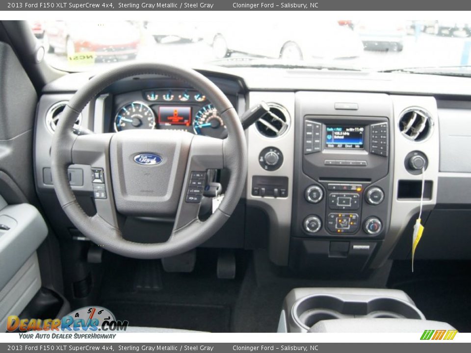 2013 Ford F150 XLT SuperCrew 4x4 Sterling Gray Metallic / Steel Gray Photo #25