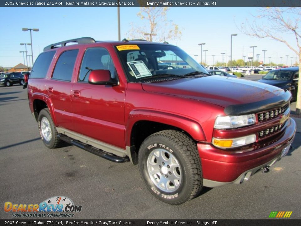 2003 Chevrolet Tahoe Z71 4x4 Redfire Metallic / Gray/Dark Charcoal Photo #7