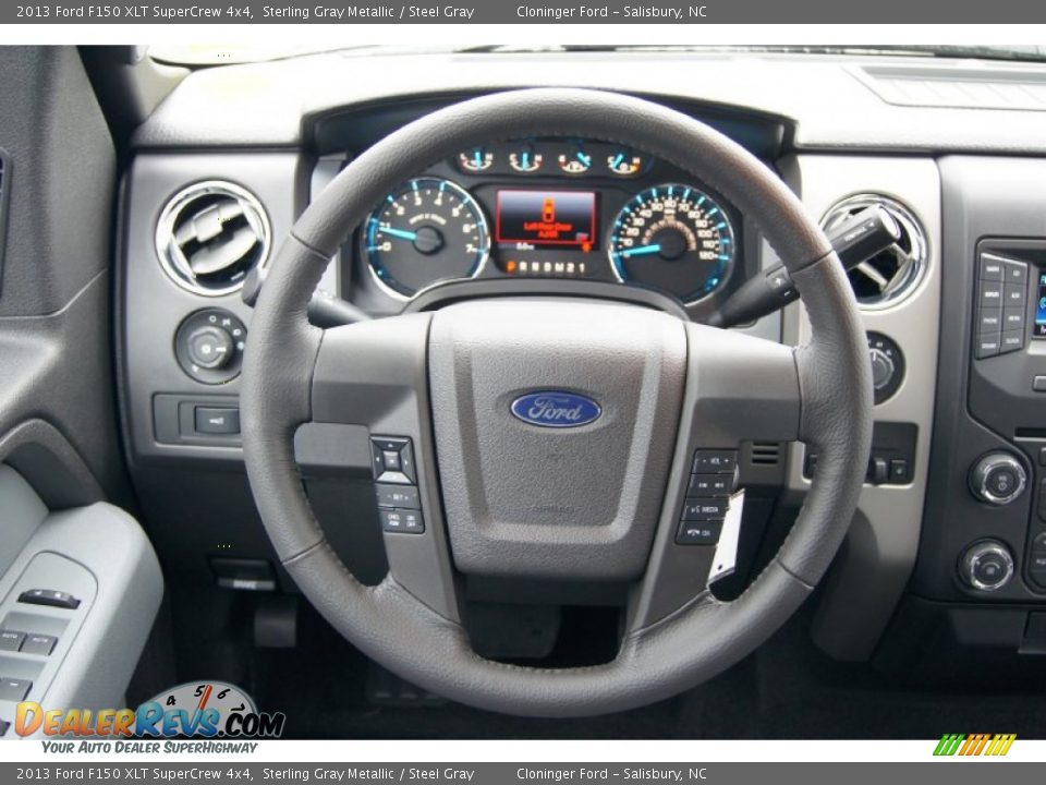 2013 Ford F150 XLT SuperCrew 4x4 Sterling Gray Metallic / Steel Gray Photo #26