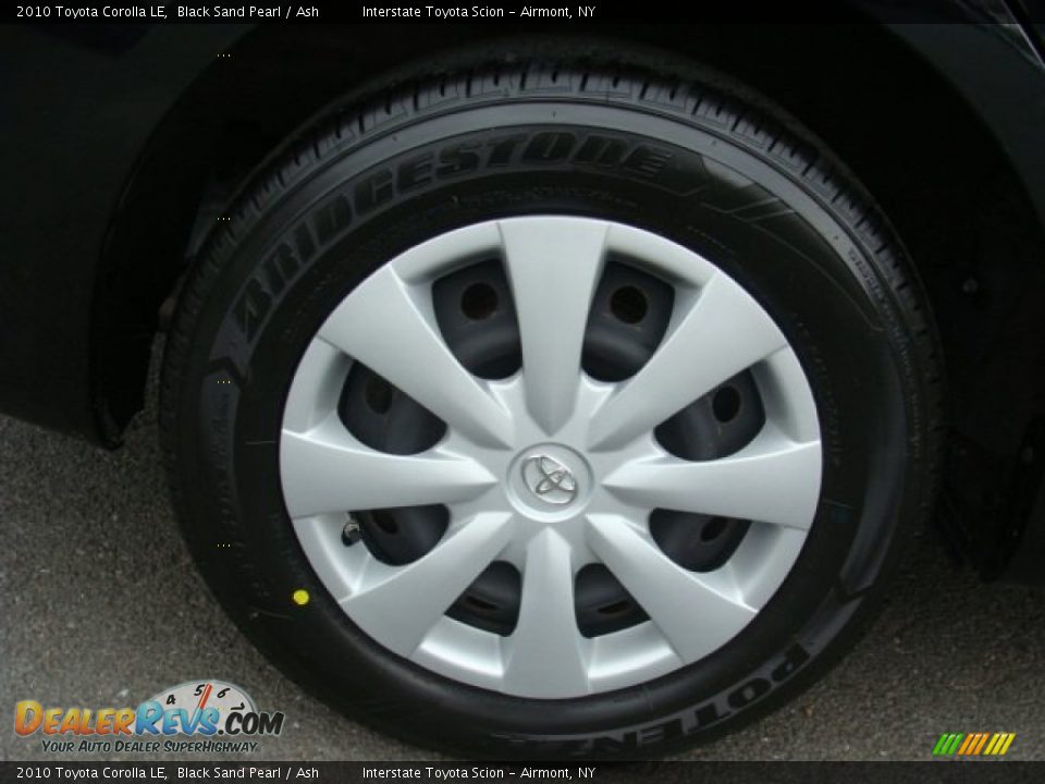 2010 Toyota Corolla LE Black Sand Pearl / Ash Photo #22