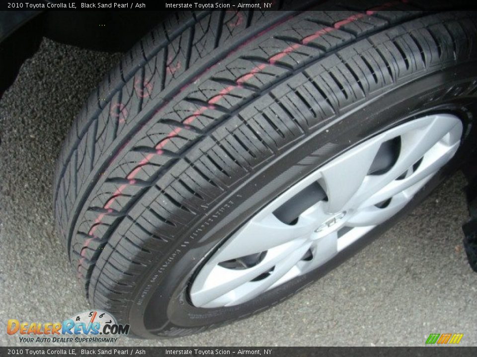 2010 Toyota Corolla LE Black Sand Pearl / Ash Photo #23