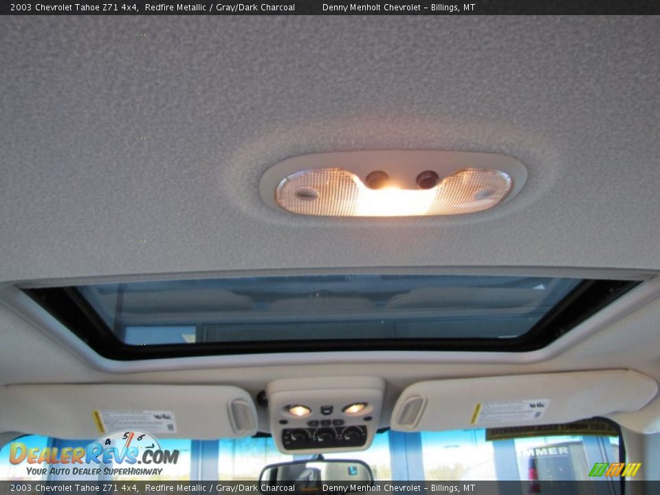 2003 Chevrolet Tahoe Z71 4x4 Redfire Metallic / Gray/Dark Charcoal Photo #13