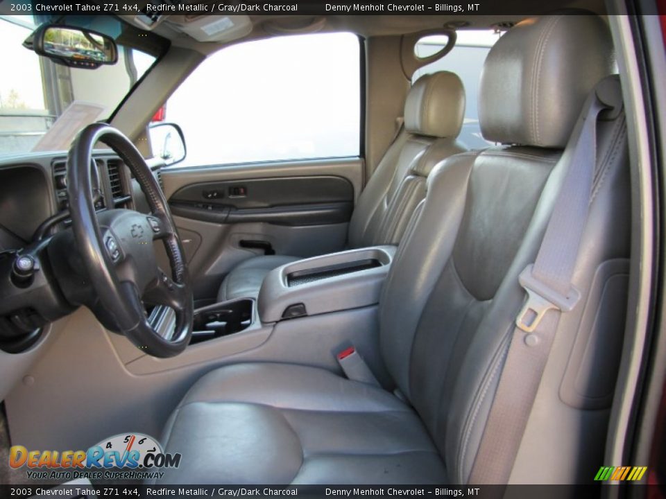 2003 Chevrolet Tahoe Z71 4x4 Redfire Metallic / Gray/Dark Charcoal Photo #15