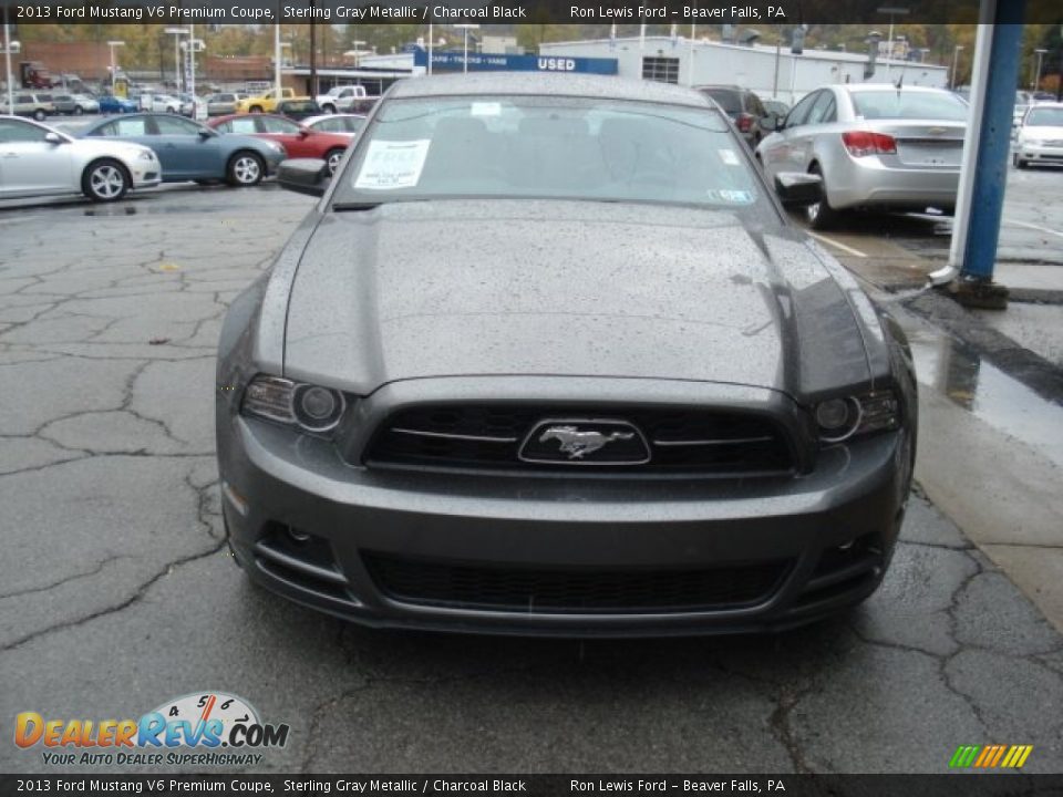 2013 Ford Mustang V6 Premium Coupe Sterling Gray Metallic / Charcoal Black Photo #3