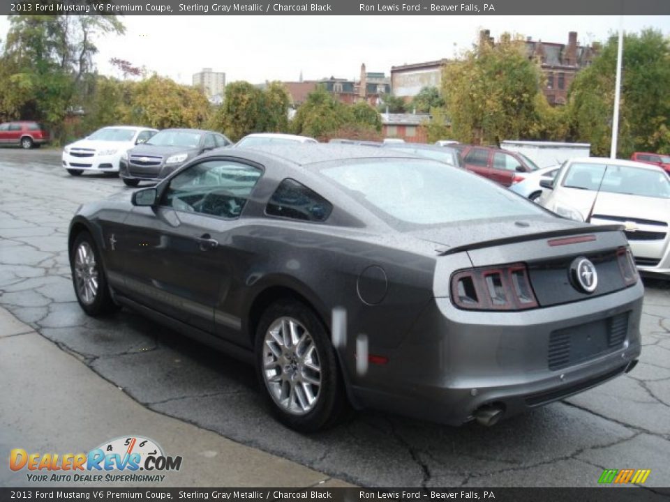 2013 Ford Mustang V6 Premium Coupe Sterling Gray Metallic / Charcoal Black Photo #6