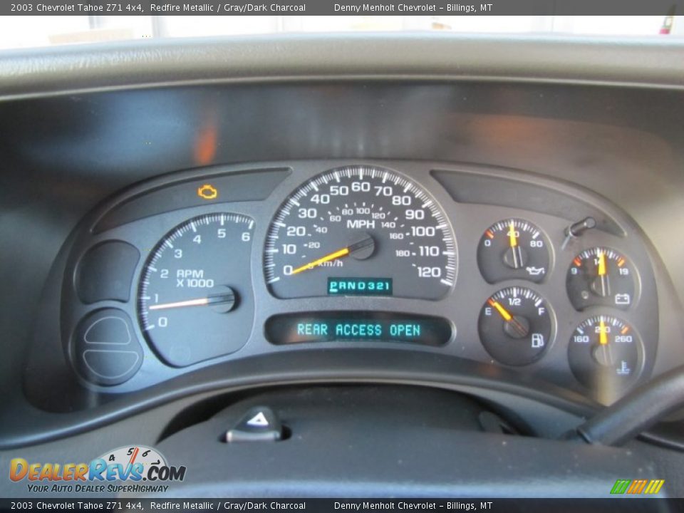 2003 Chevrolet Tahoe Z71 4x4 Redfire Metallic / Gray/Dark Charcoal Photo #23