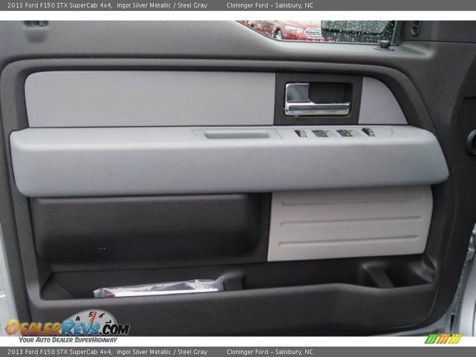 2013 Ford F150 STX SuperCab 4x4 Ingot Silver Metallic / Steel Gray Photo #8