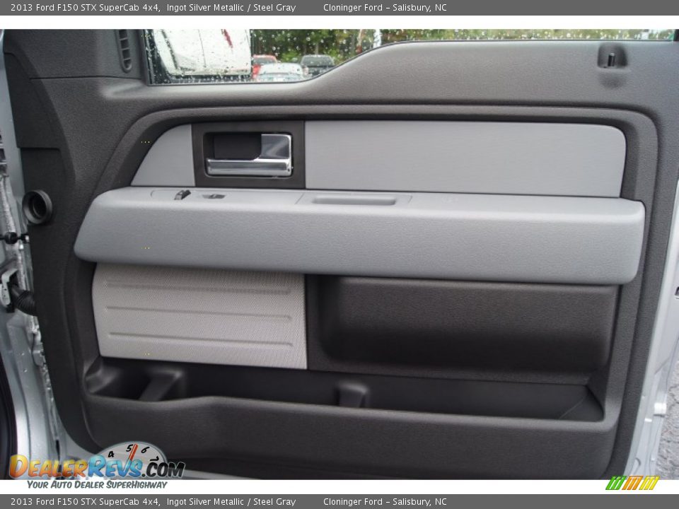2013 Ford F150 STX SuperCab 4x4 Ingot Silver Metallic / Steel Gray Photo #15