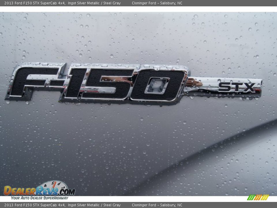 2013 Ford F150 STX SuperCab 4x4 Ingot Silver Metallic / Steel Gray Photo #16