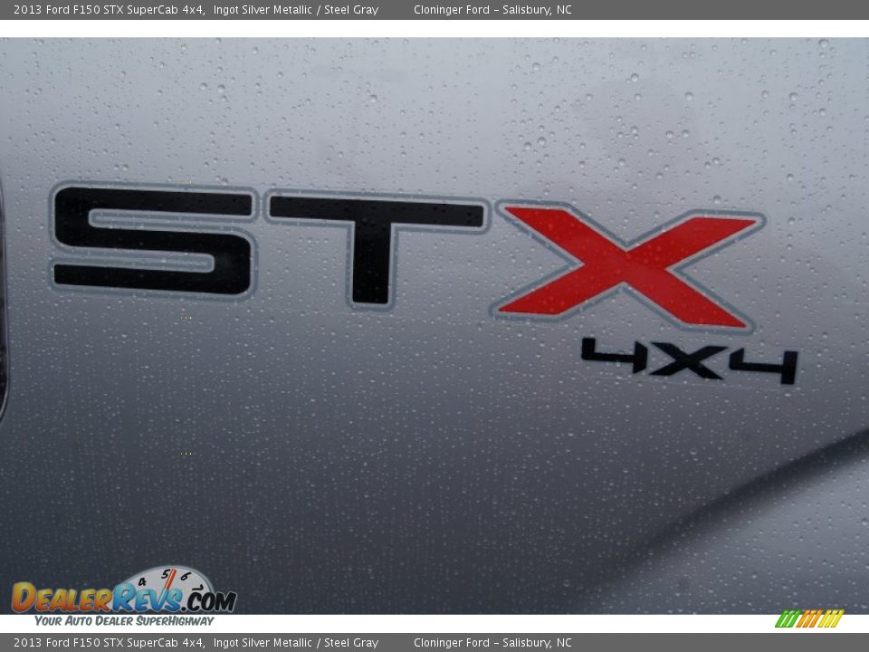 2013 Ford F150 STX SuperCab 4x4 Ingot Silver Metallic / Steel Gray Photo #19