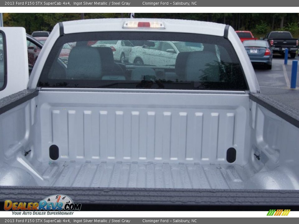 2013 Ford F150 STX SuperCab 4x4 Ingot Silver Metallic / Steel Gray Photo #22