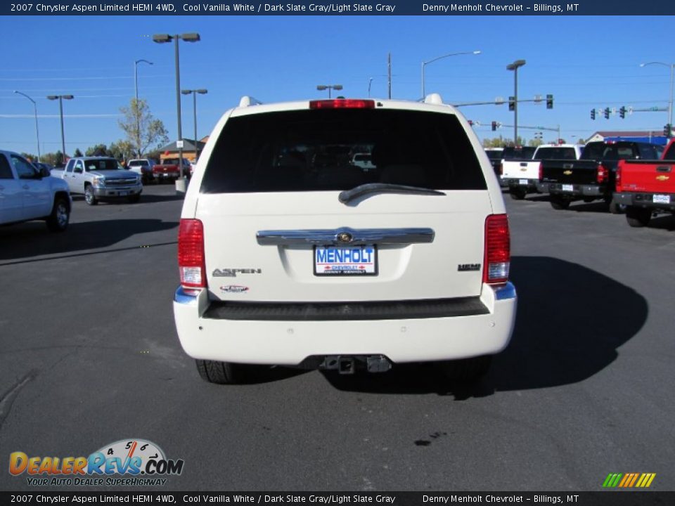 2007 Chrysler Aspen Limited HEMI 4WD Cool Vanilla White / Dark Slate Gray/Light Slate Gray Photo #4