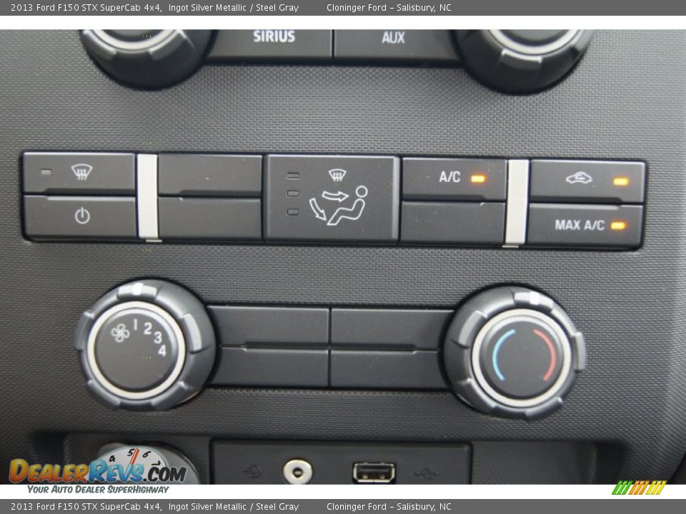 2013 Ford F150 STX SuperCab 4x4 Ingot Silver Metallic / Steel Gray Photo #35