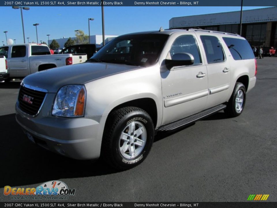 2007 GMC Yukon XL 1500 SLT 4x4 Silver Birch Metallic / Ebony Black Photo #1