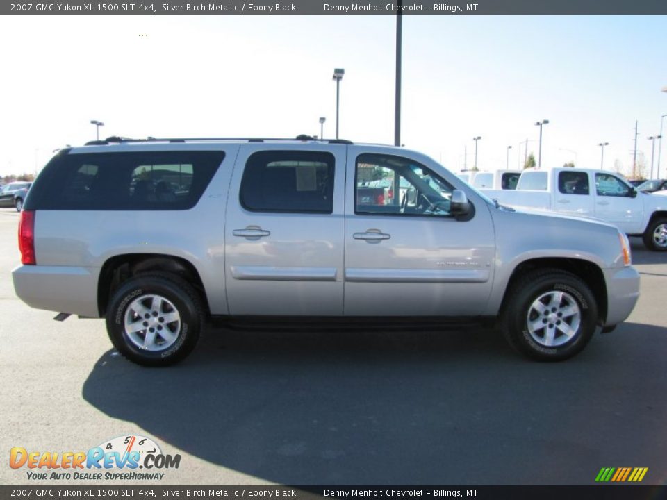 2007 GMC Yukon XL 1500 SLT 4x4 Silver Birch Metallic / Ebony Black Photo #6