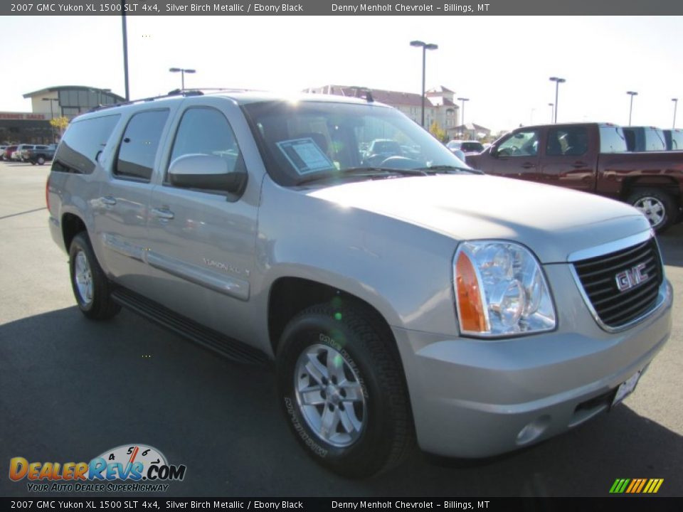 2007 GMC Yukon XL 1500 SLT 4x4 Silver Birch Metallic / Ebony Black Photo #7