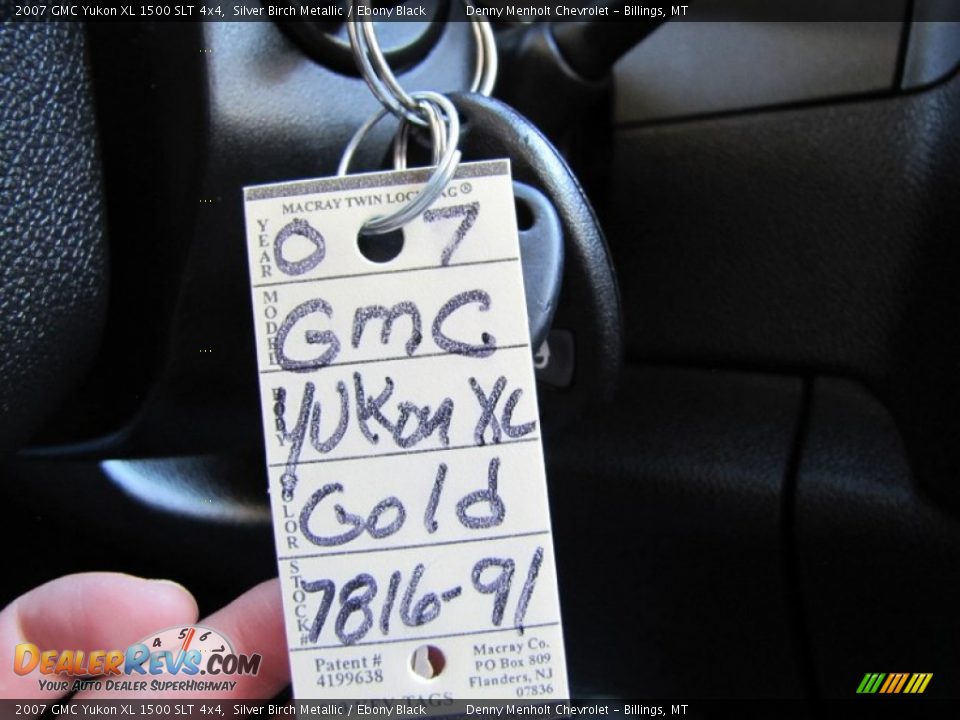 2007 GMC Yukon XL 1500 SLT 4x4 Silver Birch Metallic / Ebony Black Photo #30