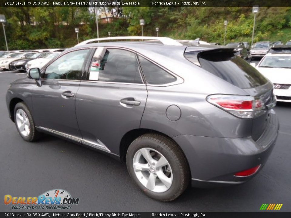 2013 Lexus RX 350 AWD Nebula Gray Pearl / Black/Ebony Birds Eye Maple Photo #2